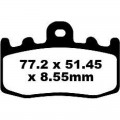 EBC Brakes EPFA Sintered Fast Street and Trackday Pads Front - EPFA335HH EBC Brakes EPFA Sintered Fast Street and Trackday Pads Front - EPFA335HH